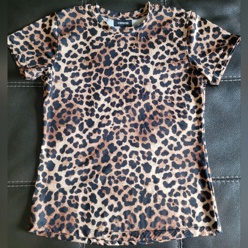 EXPRESS Leopard Print Shirt